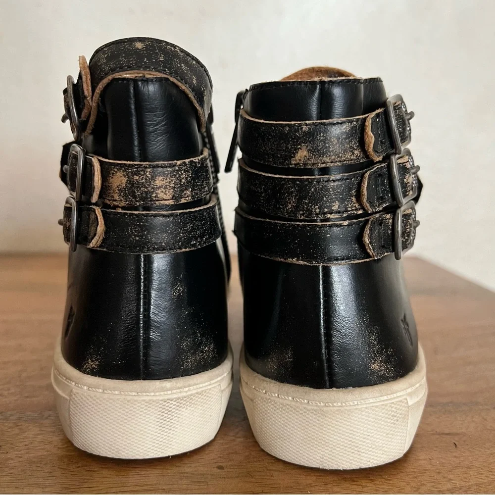 Frye Unisex-Child Dylan Strap Sneaker Size 2